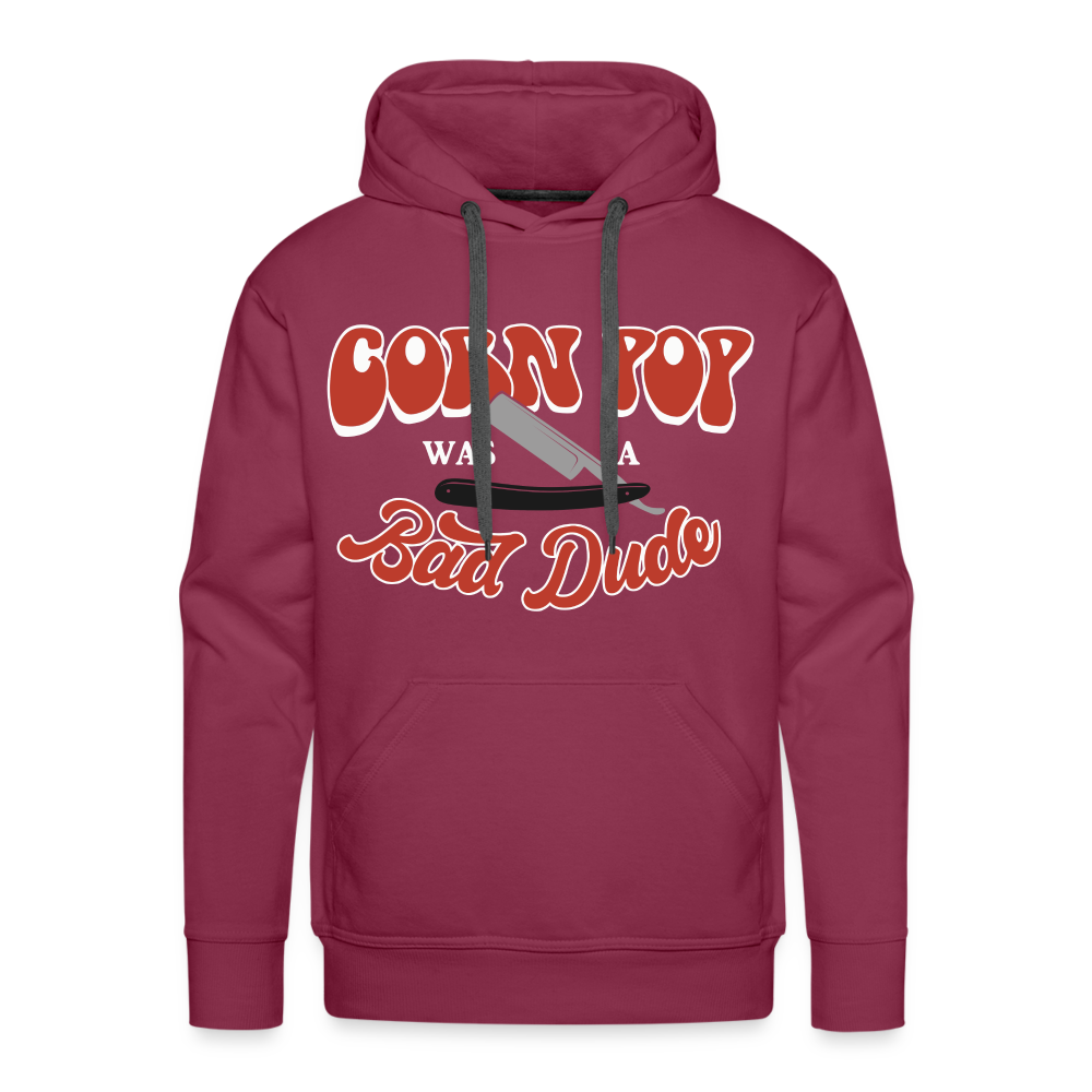 Corn Pop Was a Bad Dude Men’s Premium Hoodie - burgundy