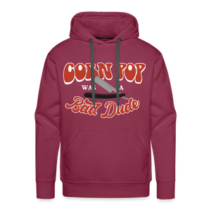 Corn Pop Was a Bad Dude Men’s Premium Hoodie - burgundy