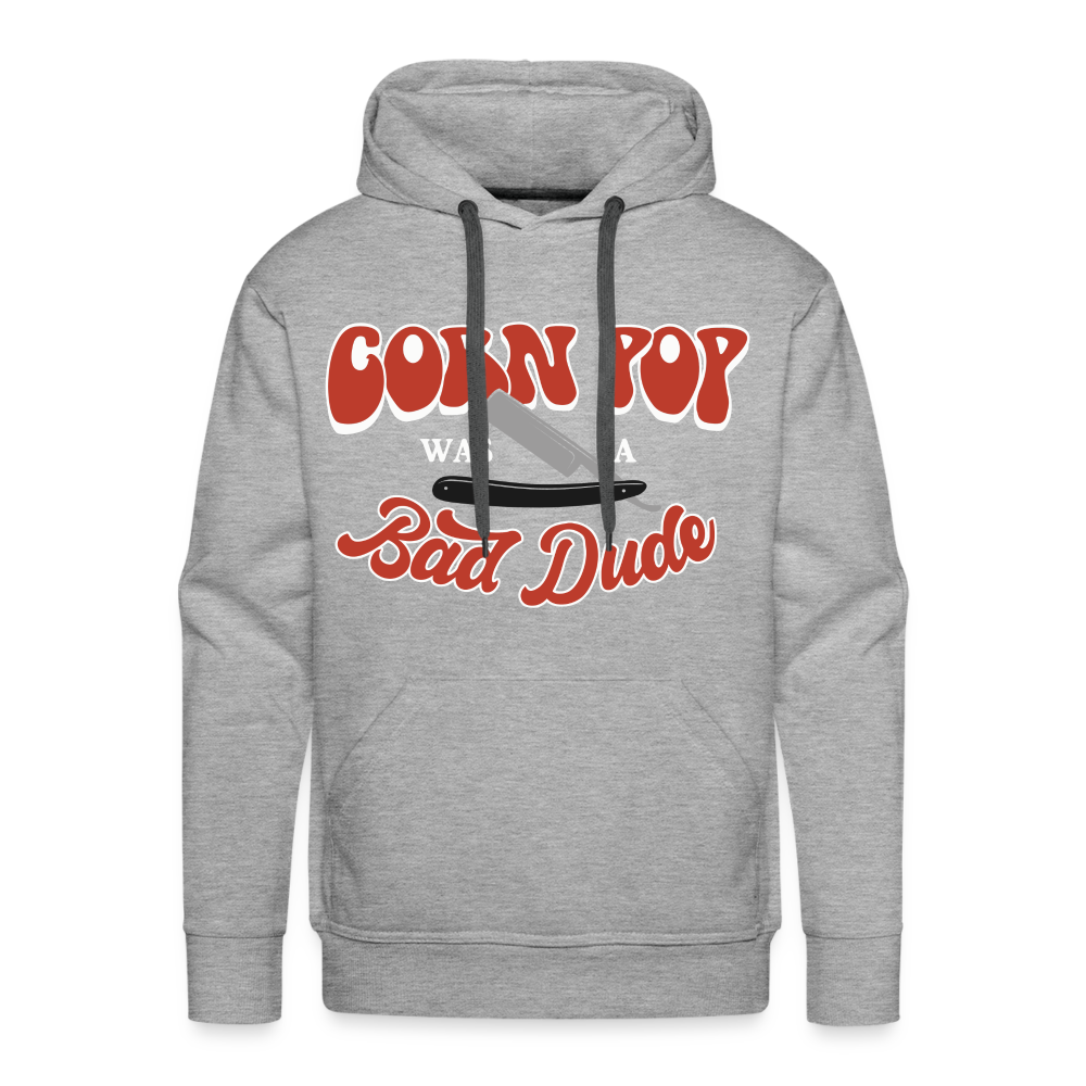 Corn Pop Was a Bad Dude Men’s Premium Hoodie - heather grey