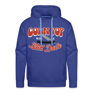 Corn Pop Was a Bad Dude Men’s Premium Hoodie - royal blue