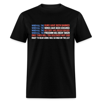 When All The Guns Have Been Banned Classic T-Shirt - black