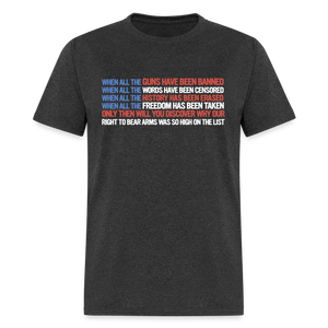 When All The Guns Have Been Banned Classic T-Shirt - heather black