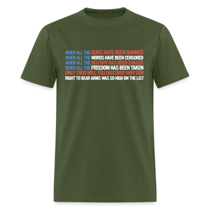 When All The Guns Have Been Banned Classic T-Shirt - military green