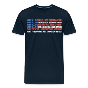 When All The Guns Have Been Banned Men's Premium T-Shirt - deep navy