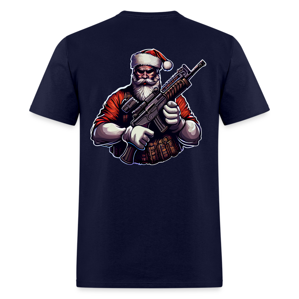 2nd Amendment BASED Santa Claus Classic T-Shirt - navy