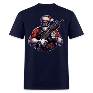 2nd Amendment BASED Santa Claus Classic T-Shirt - navy