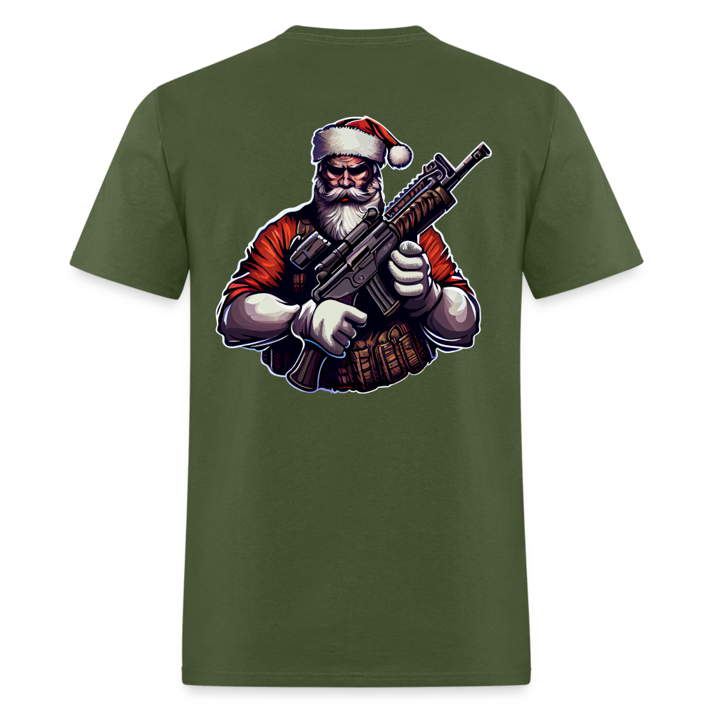 2nd Amendment BASED Santa Claus Classic T-Shirt - military green