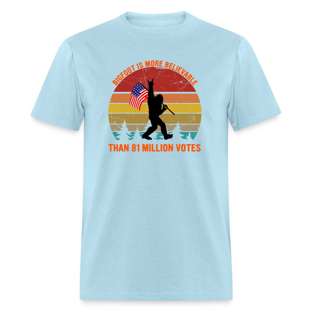 Bigfoot Is More Believable Than 81 Million Votes Classic T-Shirt - powder blue