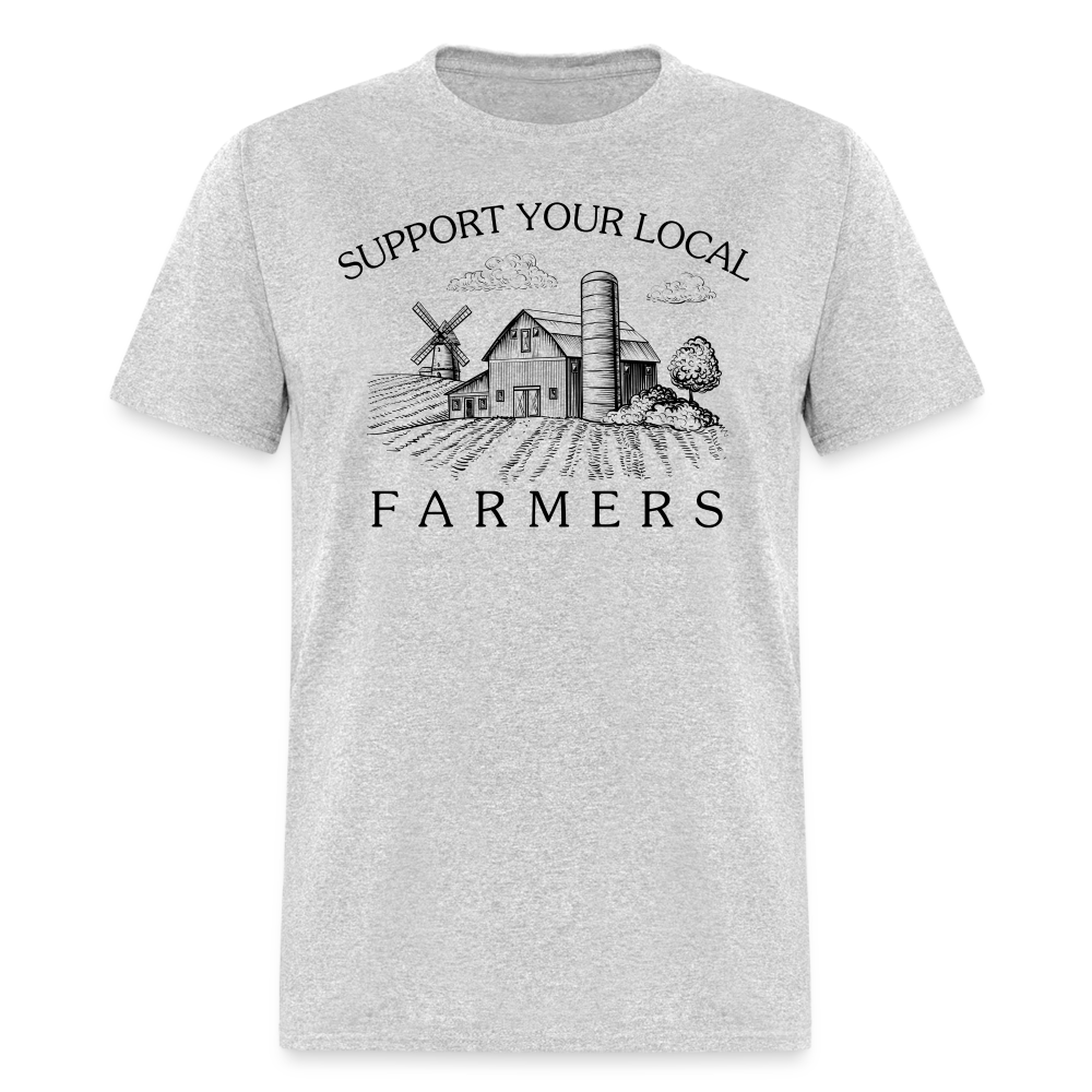 Support Your Local Farmers Unisex Classic T-Shirt - heather gray