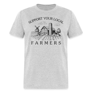 Support Your Local Farmers Unisex Classic T-Shirt - heather gray