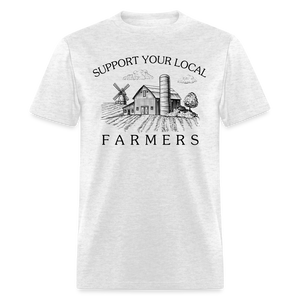 Support Your Local Farmers Unisex Classic T-Shirt - light heather gray