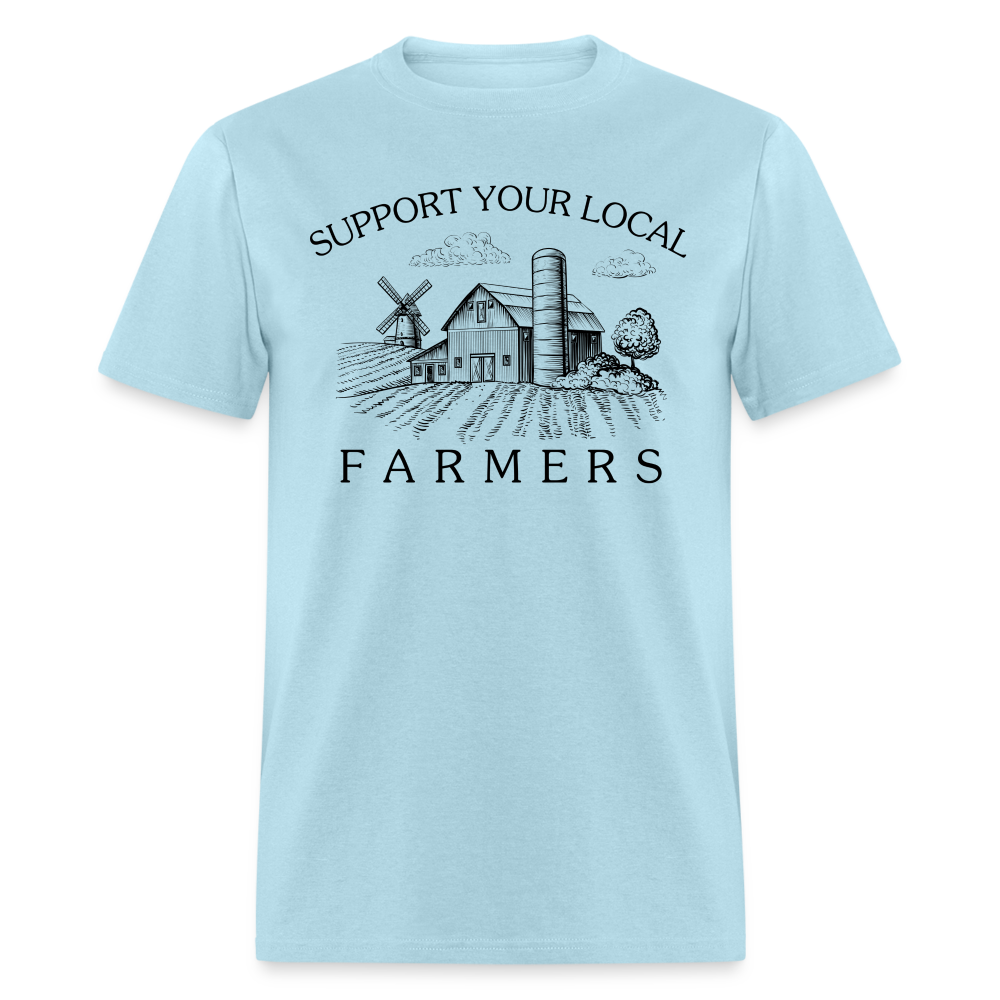 Support Your Local Farmers Unisex Classic T-Shirt - powder blue