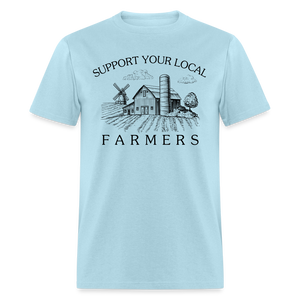 Support Your Local Farmers Unisex Classic T-Shirt - powder blue