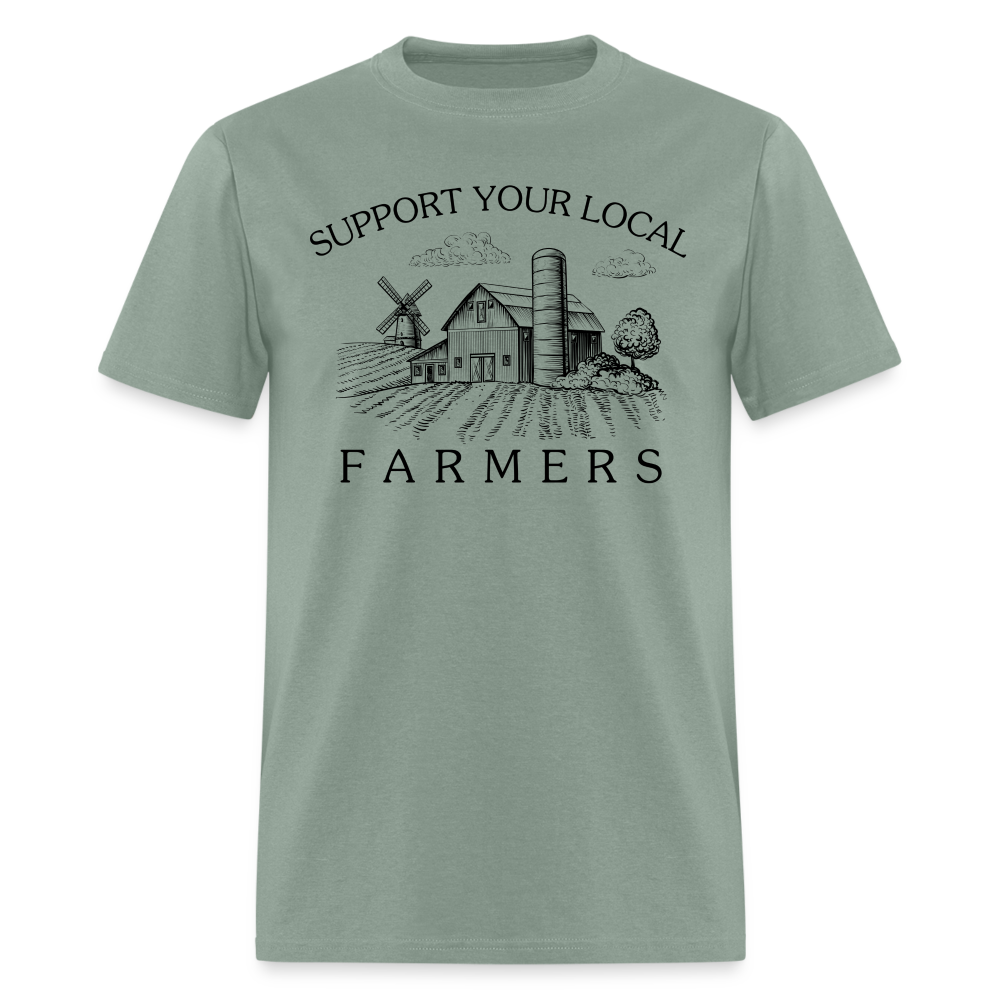 Support Your Local Farmers Unisex Classic T-Shirt - sage