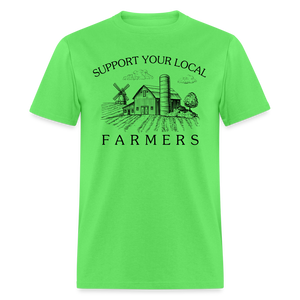 Support Your Local Farmers Unisex Classic T-Shirt - kiwi