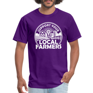 Support Your Local Farmers Unisex Classic T-Shirt - purple