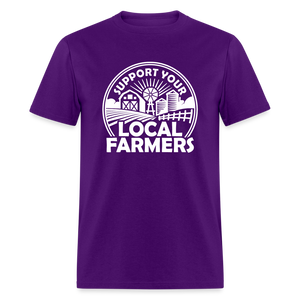 Support Your Local Farmers Unisex Classic T-Shirt - purple