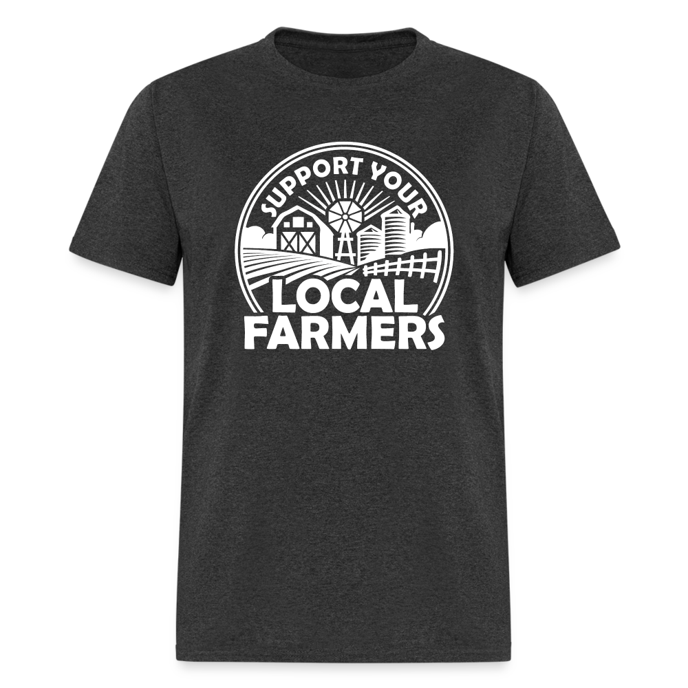 Support Your Local Farmers Unisex Classic T-Shirt - heather black