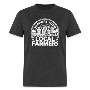 Support Your Local Farmers Unisex Classic T-Shirt - heather black