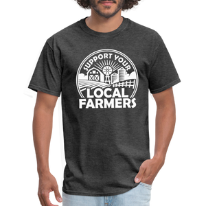 Support Your Local Farmers Unisex Classic T-Shirt - heather black