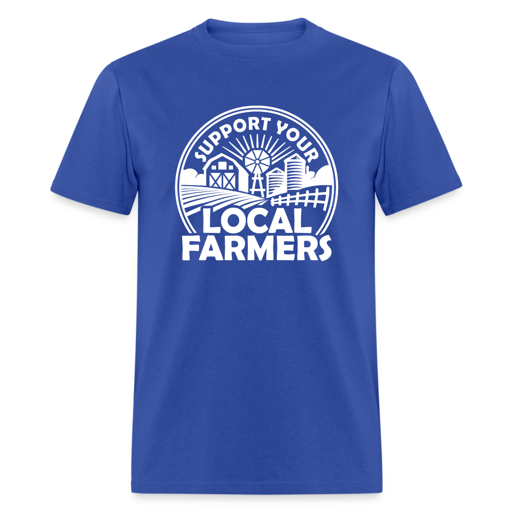 Support Your Local Farmers Unisex Classic T-Shirt - royal blue