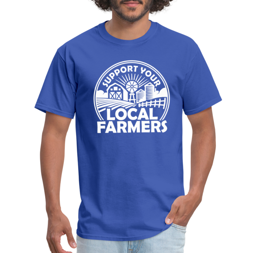 Support Your Local Farmers Unisex Classic T-Shirt - royal blue