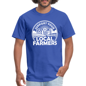 Support Your Local Farmers Unisex Classic T-Shirt - royal blue