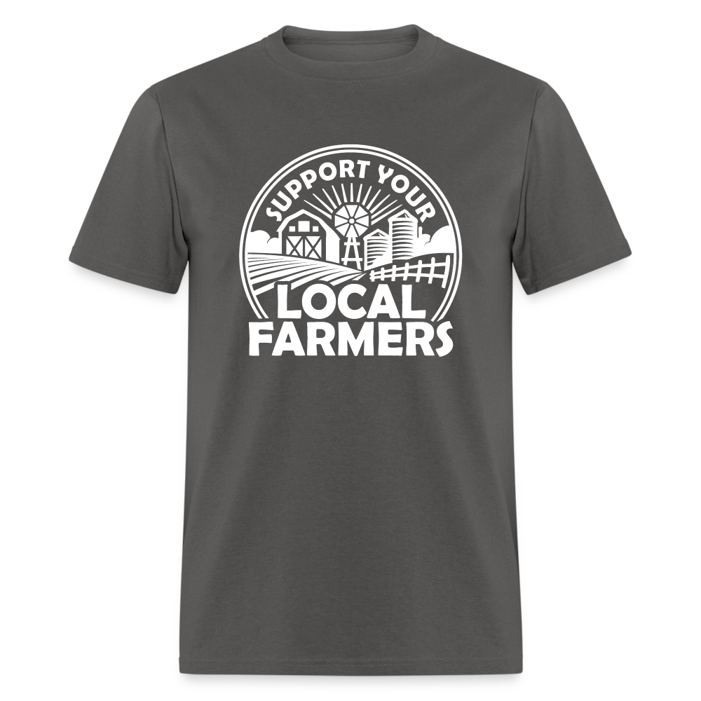 Support Your Local Farmers Unisex Classic T-Shirt - charcoal