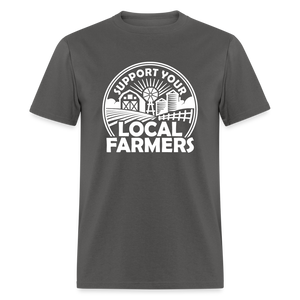 Support Your Local Farmers Unisex Classic T-Shirt - charcoal