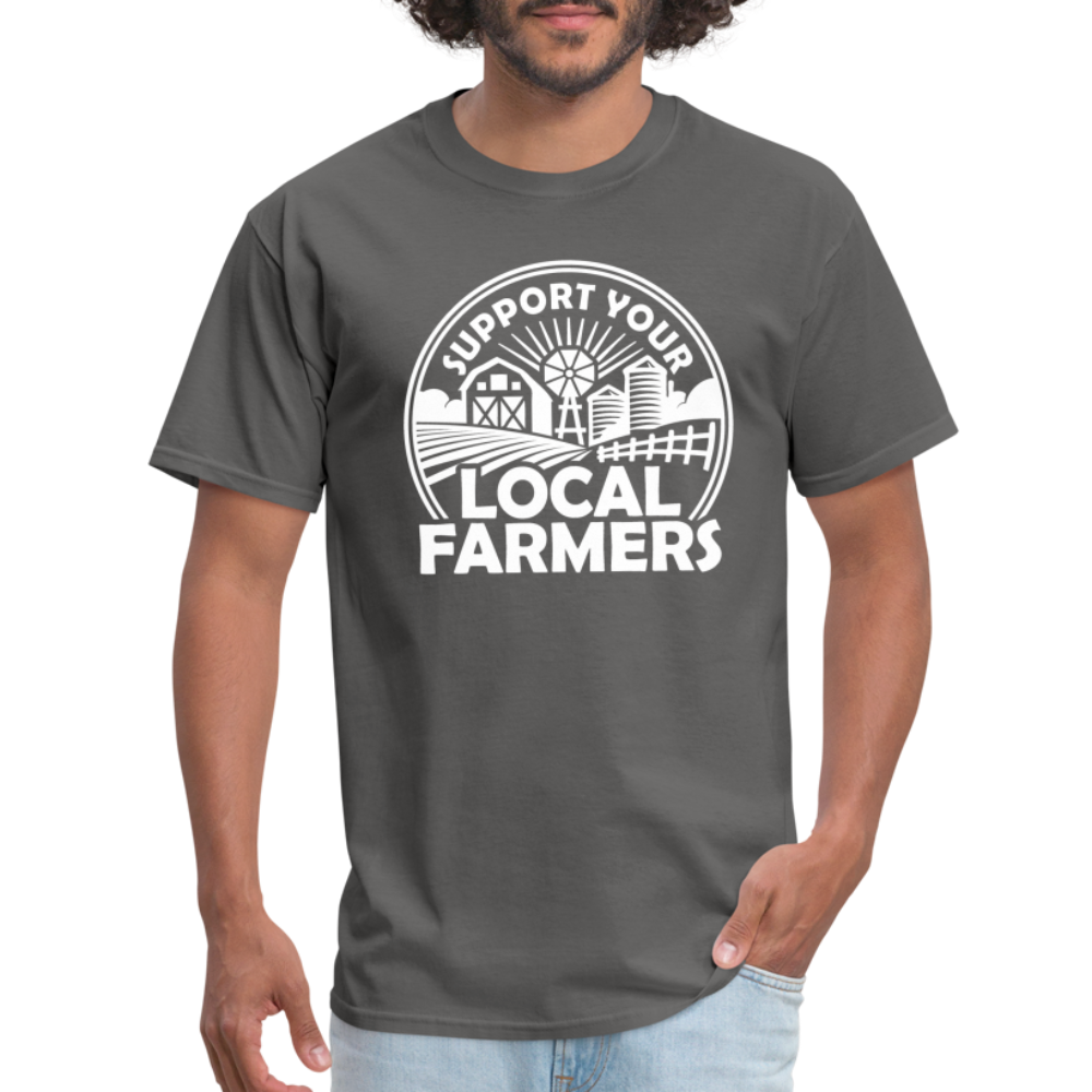 Support Your Local Farmers Unisex Classic T-Shirt - charcoal