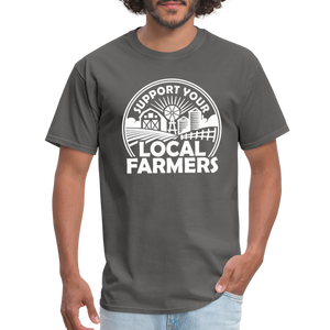 Support Your Local Farmers Unisex Classic T-Shirt - charcoal