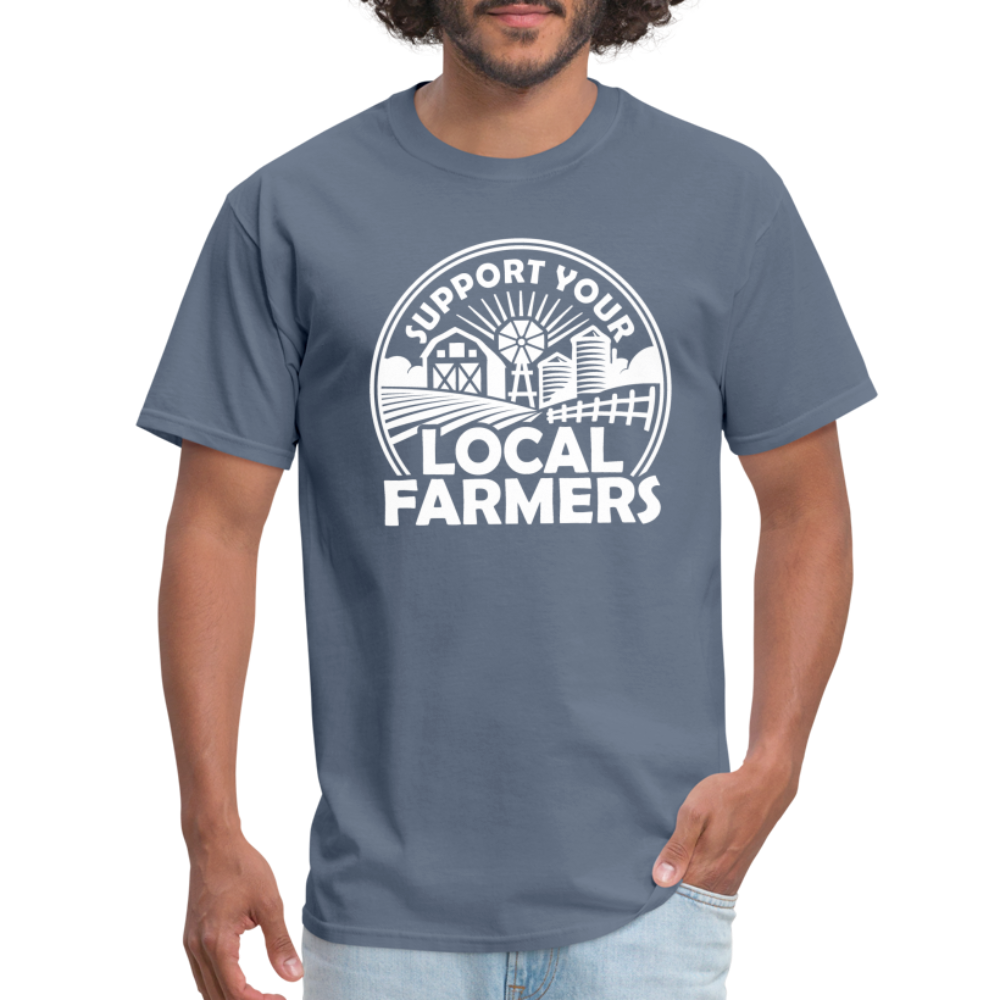 Support Your Local Farmers Unisex Classic T-Shirt - denim