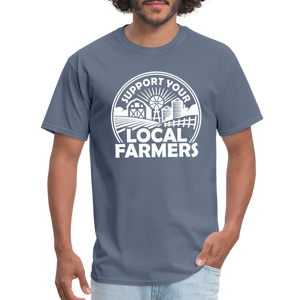 Support Your Local Farmers Unisex Classic T-Shirt - denim