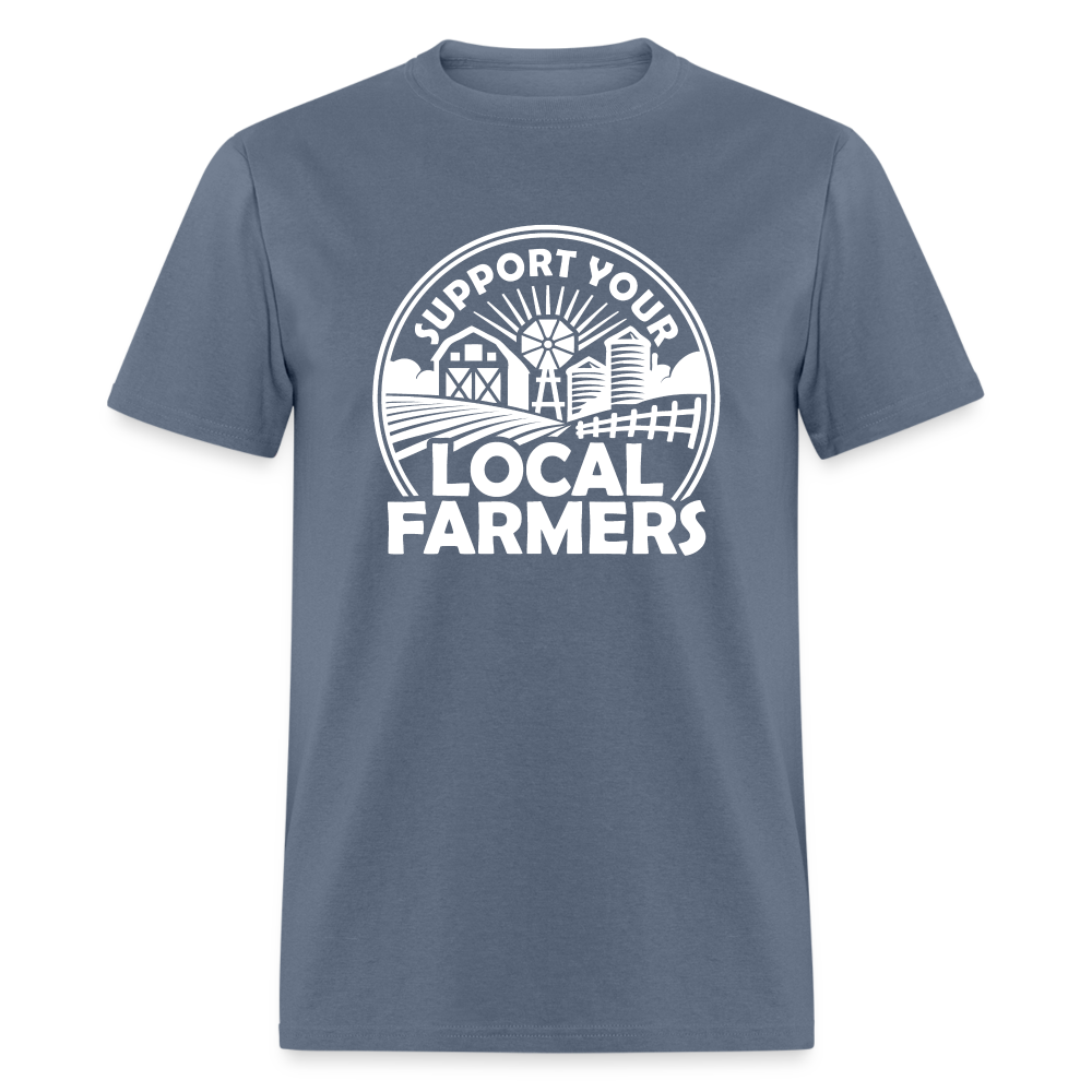 Support Your Local Farmers Unisex Classic T-Shirt - denim