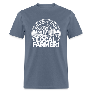 Support Your Local Farmers Unisex Classic T-Shirt - denim