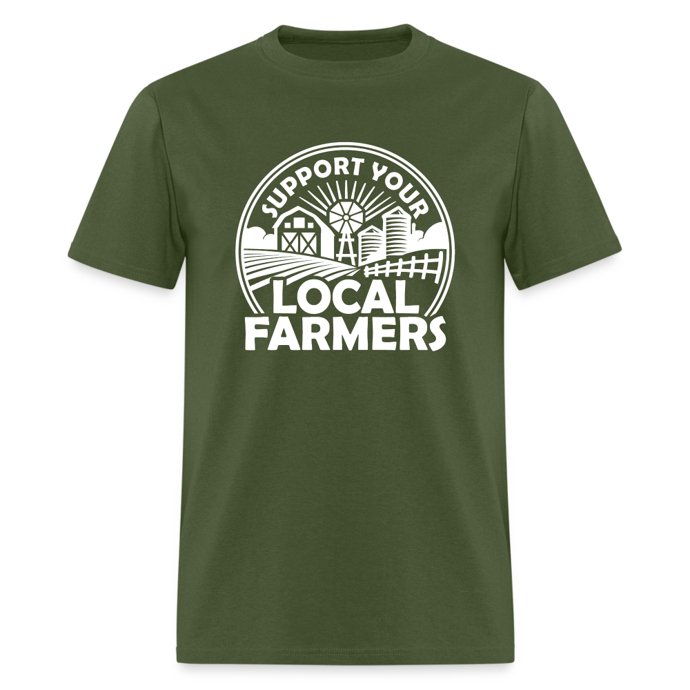 Support Your Local Farmers Unisex Classic T-Shirt - military green