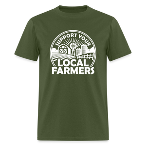 Support Your Local Farmers Unisex Classic T-Shirt - military green