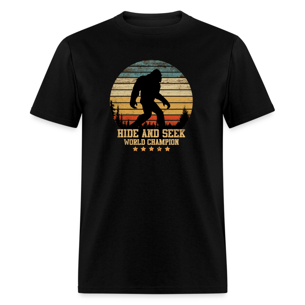 Bigfoot - Hide and Seek Champion Unisex Classic T-Shirt - black