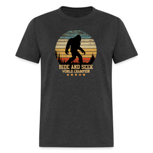 Bigfoot - Hide and Seek Champion Unisex Classic T-Shirt - heather black