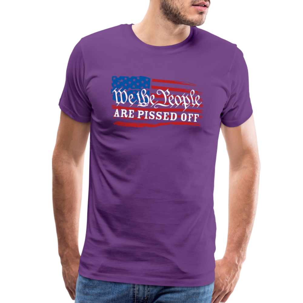 We The People Are Pissed Off Men's Premium T-Shirt - purple