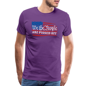 We The People Are Pissed Off Men's Premium T-Shirt - purple