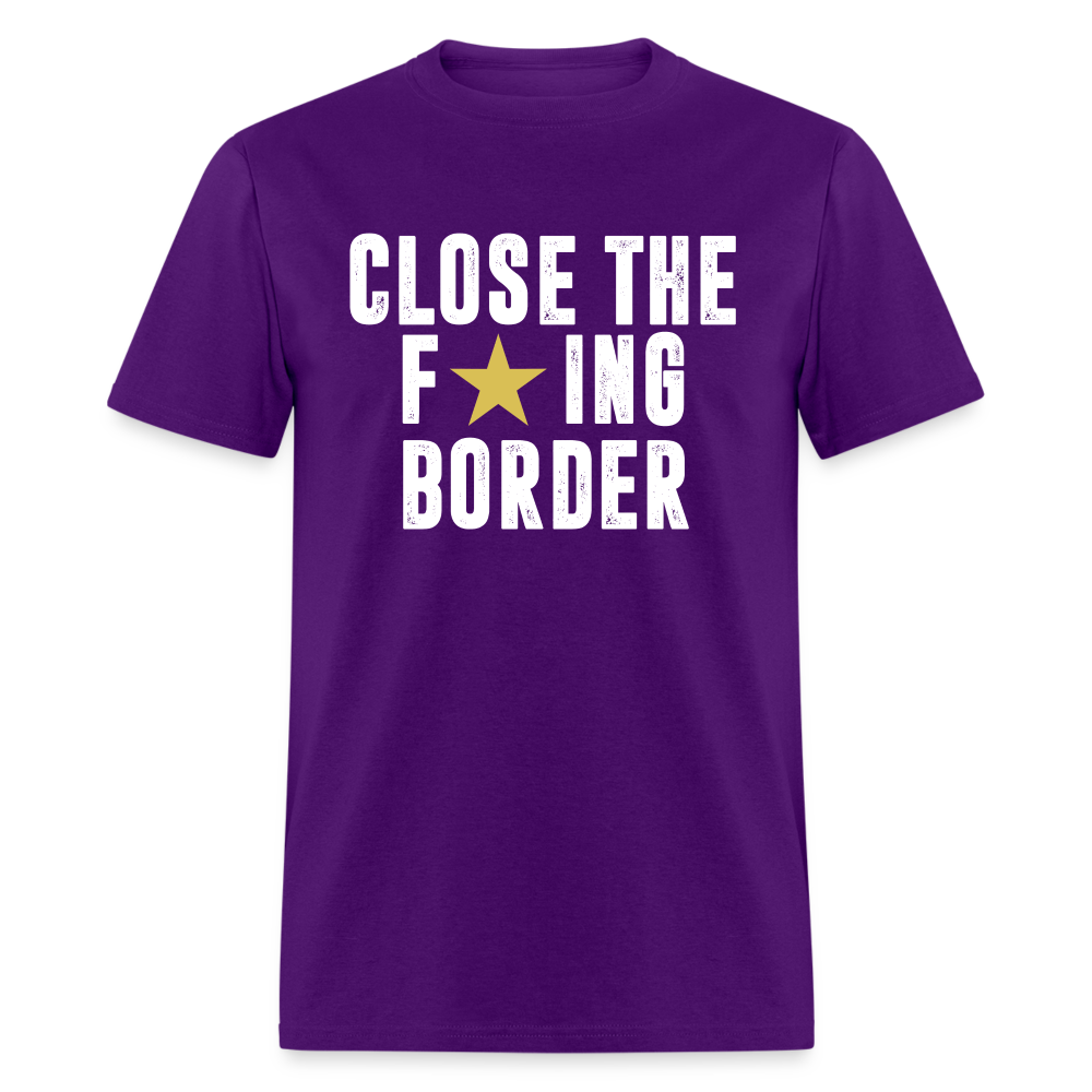 Close The F*ING Border Unisex Classic T-Shirt - purple