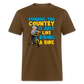 Running The Country Is Just Like Riding A Bike Unisex Classic T-Shirt - brown