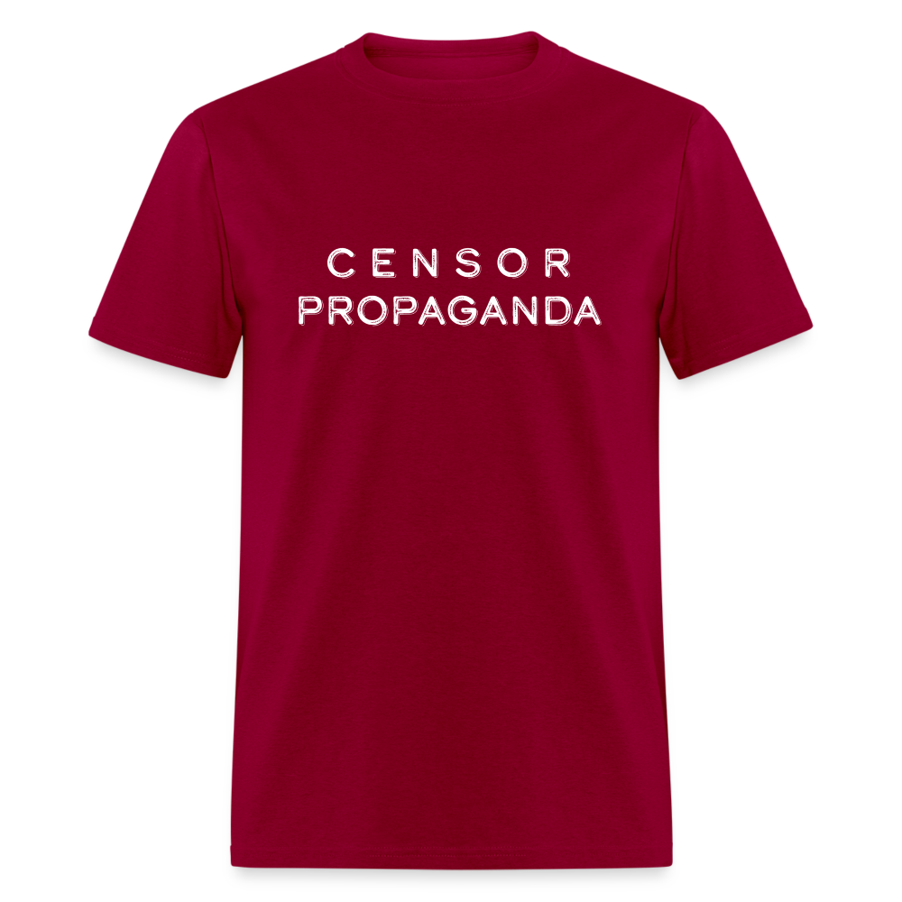 Censor Propaganda Unisex Classic T-Shirt - dark red