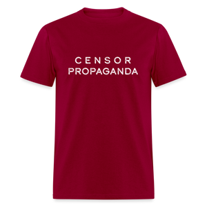 Censor Propaganda Unisex Classic T-Shirt - dark red