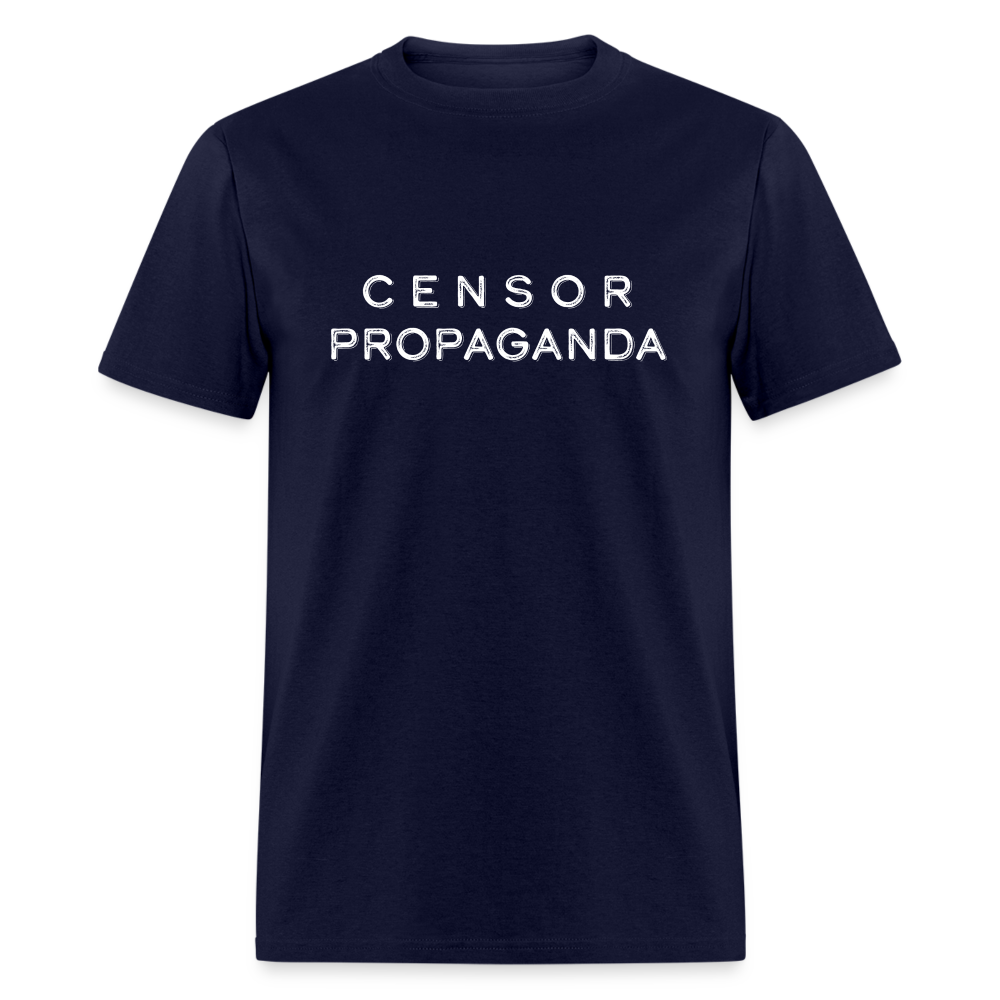 Censor Propaganda Unisex Classic T-Shirt - navy