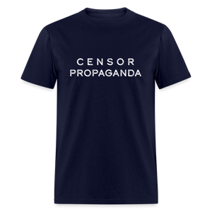 Censor Propaganda Unisex Classic T-Shirt - navy