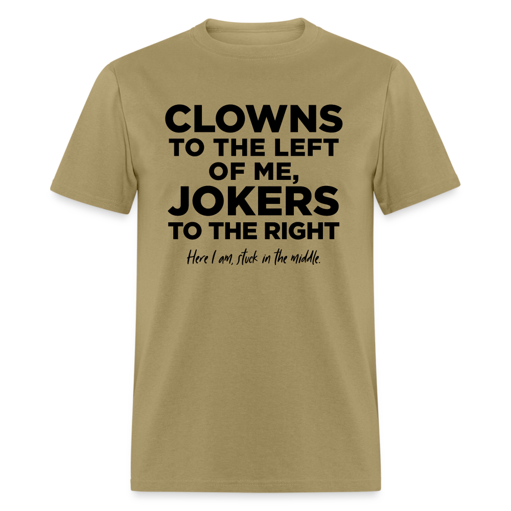 Clown and Jokers Unisex Classic T-Shirt - khaki