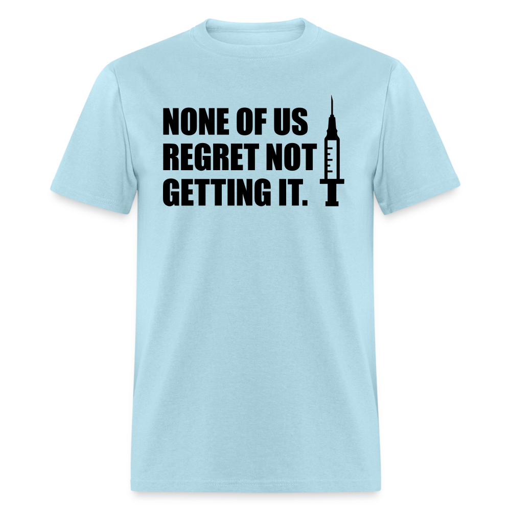 None Of Us Regret Not Getting It Unisex Classic T-Shirt - powder blue