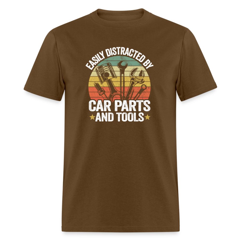 Retro Car Parts Men's Classic T-Shirt - brown